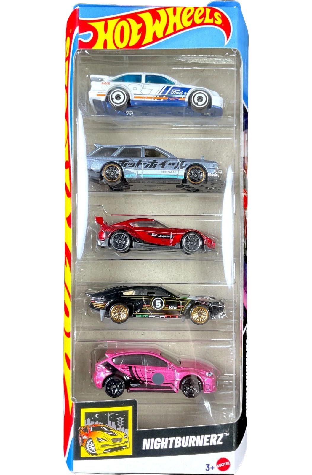 Amazon.com: Hot Wheels Nightburnerz Diecast Cars, 5-Pack